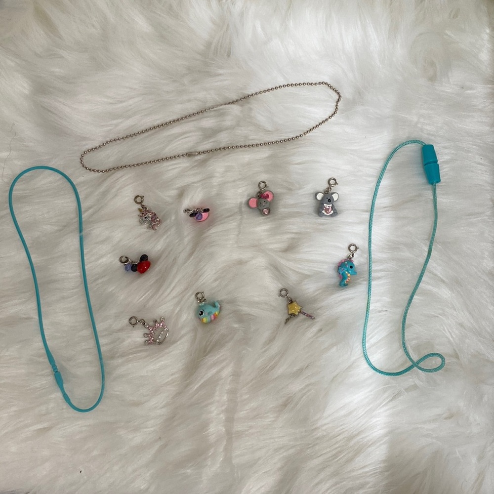 9 cute charms - Mickey, Minnie, koala, mouse, crowns etc